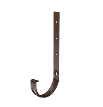 Кронштейн жёлоба металлический Комфорт Тёмно-коричневый, (RAL 8019)
