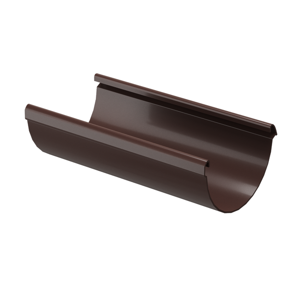 Желоб водосточный 3 м Lux, шоколад - 1